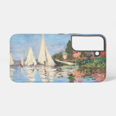Claude Monet - Regattas in Argenteuil Samsung Galaxy Hülle (Rückseite (Horizontal))