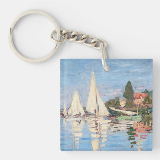 Claude Monet - Regattas in Argenteuil Schlüsselanhänger (Vorderseite)