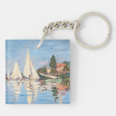 Claude Monet - Regattas in Argenteuil Schlüsselanhänger (Rückseite)
