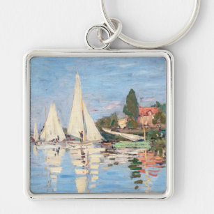 Claude Monet - Regattas in Argenteuil Schlüsselanhänger