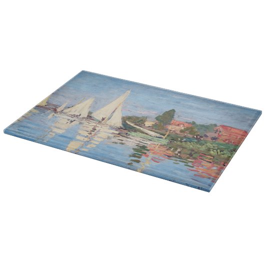 Claude Monet - Regattas in Argenteuil Schneidebrett (Ecke)