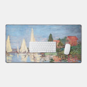 Claude Monet - Regattas in Argenteuil Schreibtischunterlage (Tastatur & Maus)