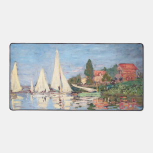 Claude Monet - Regattas in Argenteuil Schreibtischunterlage