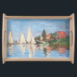 Claude Monet - Regattas in Argenteuil Serviertablett<br><div class="desc">Regattas in Argenteuil,  Regiert ein Argentinier. Von Claude Monet im Jahre 1872.</div>