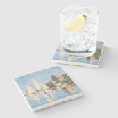 Claude Monet - Regattas in Argenteuil Steinuntersetzer (Seitenansicht)