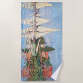 Claude Monet - Regattas in Argenteuil Strandtuch (Vorderseite)