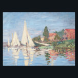 Claude Monet - Regattas in Argenteuil Tischdecke<br><div class="desc">Regattas in Argenteuil,  Regiert ein Argentinier. Von Claude Monet im Jahre 1872.</div>