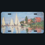 Claude Monet - Regattas in Argenteuil US Nummernschild<br><div class="desc">Regattas in Argenteuil,  Regiert ein Argentinier. Von Claude Monet im Jahre 1872.</div>