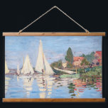 Claude Monet - Regattas in Argenteuil Wandteppich Mit Holzrahmen<br><div class="desc">Regattas in Argenteuil,  Regiert ein Argentinier. Von Claude Monet im Jahre 1872.</div>