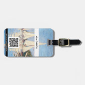 Claude Monet - Regattas in Argentinien - QR-Code Gepäckanhänger (Vorderseite horizontal)