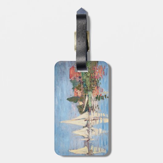 Claude Monet - Regattas in Argentinien - QR-Code Gepäckanhänger (Rückseite vertikal)