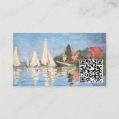 Claude Monet - Regattas in Argentinien - QR-Code Visitenkarte (Vorderseite)