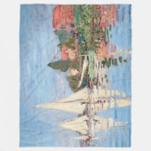 Claude Monet - Regatten in Argenteuil Fleecedecke (Vorderseite)