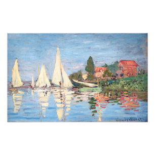 Claude Monet - Regatten in Argenteuil Fotodruck