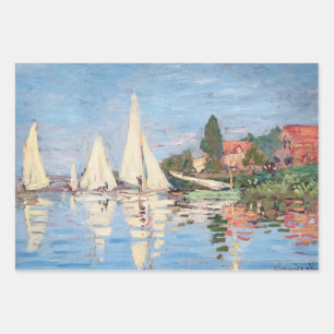 Claude Monet - Regatten in Argenteuil Geschenkpapier Set