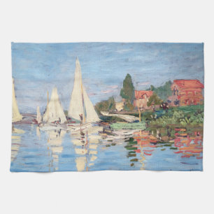 Claude Monet - Regatten in Argenteuil Geschirrtuch
