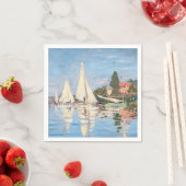 Claude Monet - Regatten in Argenteuil Serviette (Beispiel)