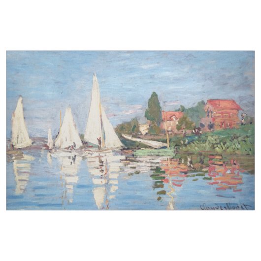 Claude Monet - Regatten in Argenteuil Stoff (Yard (91,4 cm))