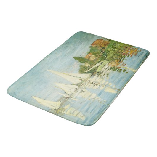 Claude Monet. Regatten in Argentinien Badematte (Schrägansicht)