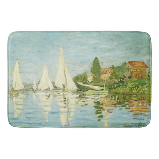 Claude Monet. Regatten in Argentinien Badematte (Vorderseite)