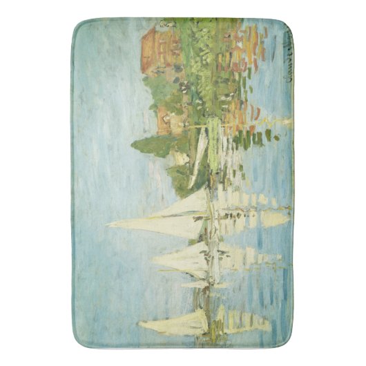 Claude Monet. Regatten in Argentinien Badematte (Vorderseite Vertikal)