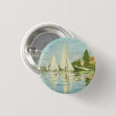 Claude Monet. Regatten in Argentinien Button (Vorne & Hinten)