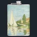 Claude Monet. Regatten in Argentinien Flachmann<br><div class="desc">Claude Monet. Regatten in Argentinien. Edgar Degas. Reproduktion berühmter Kunstbilder im öffentlichen Bereich.</div>
