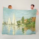Claude Monet. Regatten in Argentinien Fleecedecke<br><div class="desc">Claude Monet. Regatten in Argentinien. Edgar Degas. Reproduktion berühmter Kunstbilder im öffentlichen Bereich.</div>