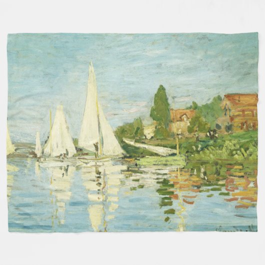 Claude Monet. Regatten in Argentinien Fleecedecke (Vorderseite (Horizontal))
