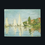 Claude Monet. Regatten in Argentinien Fußmatte<br><div class="desc">Claude Monet. Regatten in Argentinien. Reproduktion berühmter Kunstbilder im öffentlichen Bereich.</div>