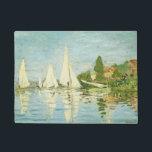 Claude Monet. Regatten in Argentinien Fußmatte<br><div class="desc">Claude Monet. Regatten in Argentinien. Reproduktion berühmter Kunstbilder im öffentlichen Bereich.</div>