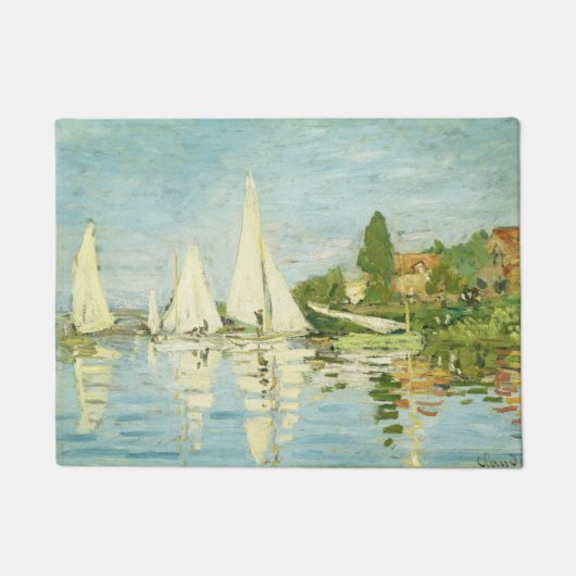 Claude Monet. Regatten in Argentinien Fußmatte (Vorderseite)