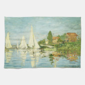 Claude Monet. Regatten in Argentinien Geschirrtuch (Horizontal)