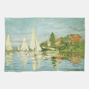 Claude Monet. Regatten in Argentinien Geschirrtuch