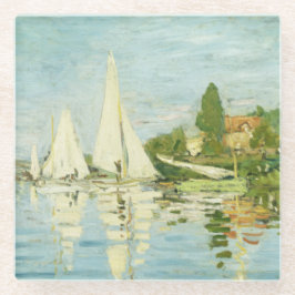 Claude Monet. Regatten in Argentinien Glasuntersetzer