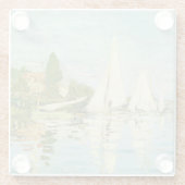 Claude Monet. Regatten in Argentinien Glasuntersetzer (Rückseite)