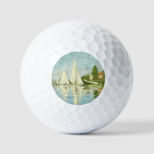 Claude Monet. Regatten in Argentinien Golfball (Vorderseite)