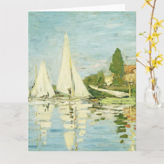 Claude Monet. Regatten in Argentinien Karte (Gelbe Blume)