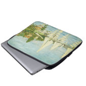 Claude Monet. Regatten in Argentinien Laptopschutzhülle (Vorne Knopf)