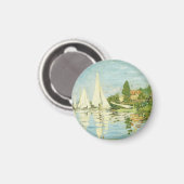 Claude Monet. Regatten in Argentinien Magnet (Vorderseite/Rückseite)