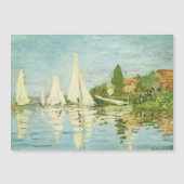 Claude Monet. Regatten in Argentinien Magnetkarte (Vorderseite)