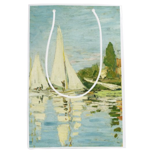 Claude Monet. Regatten in Argentinien Mittlere Geschenktüte (Vorderseite)