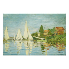 Claude Monet. Regatten in Argentinien Poster