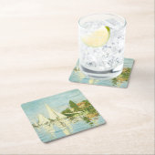 Claude Monet. Regatten in Argentinien Rechteckiger Pappuntersetzer (Vor Ort)