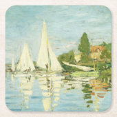 Claude Monet. Regatten in Argentinien Rechteckiger Pappuntersetzer (Vorderseite)