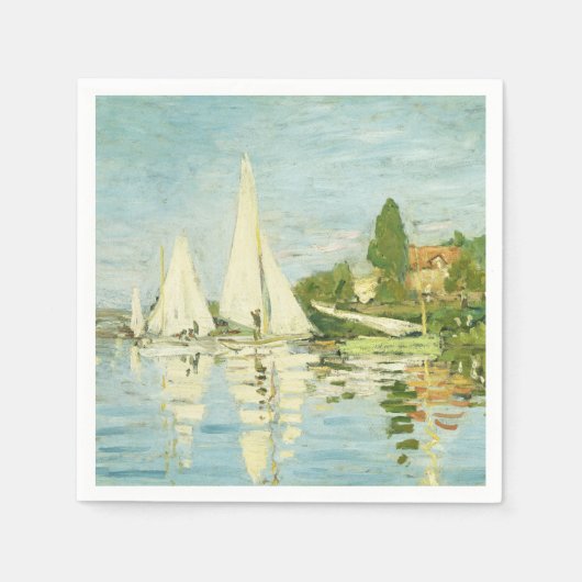 Claude Monet. Regatten in Argentinien Serviette (Vorderseite)