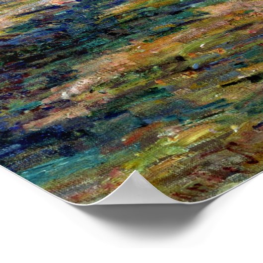 Claude Monet Road, La Roche-Guyon Poster (Ecke)