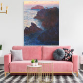 Claude Monet – Rocks at Belle-lle Port-Domois Leinwanddruck (Insitu (Wohnzimmer))