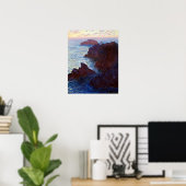 Claude Monet Rocks in Belle-lle, Port-Domois Poster (Heimbüro)