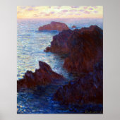 Claude Monet Rocks in Belle-lle, Port-Domois Poster (Vorne)